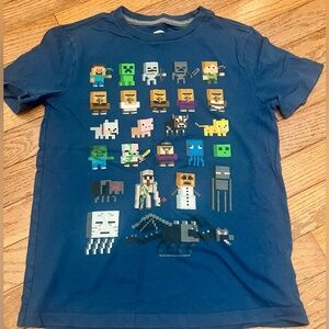 Old Navy Minecraft Blue Knit Top 8 M